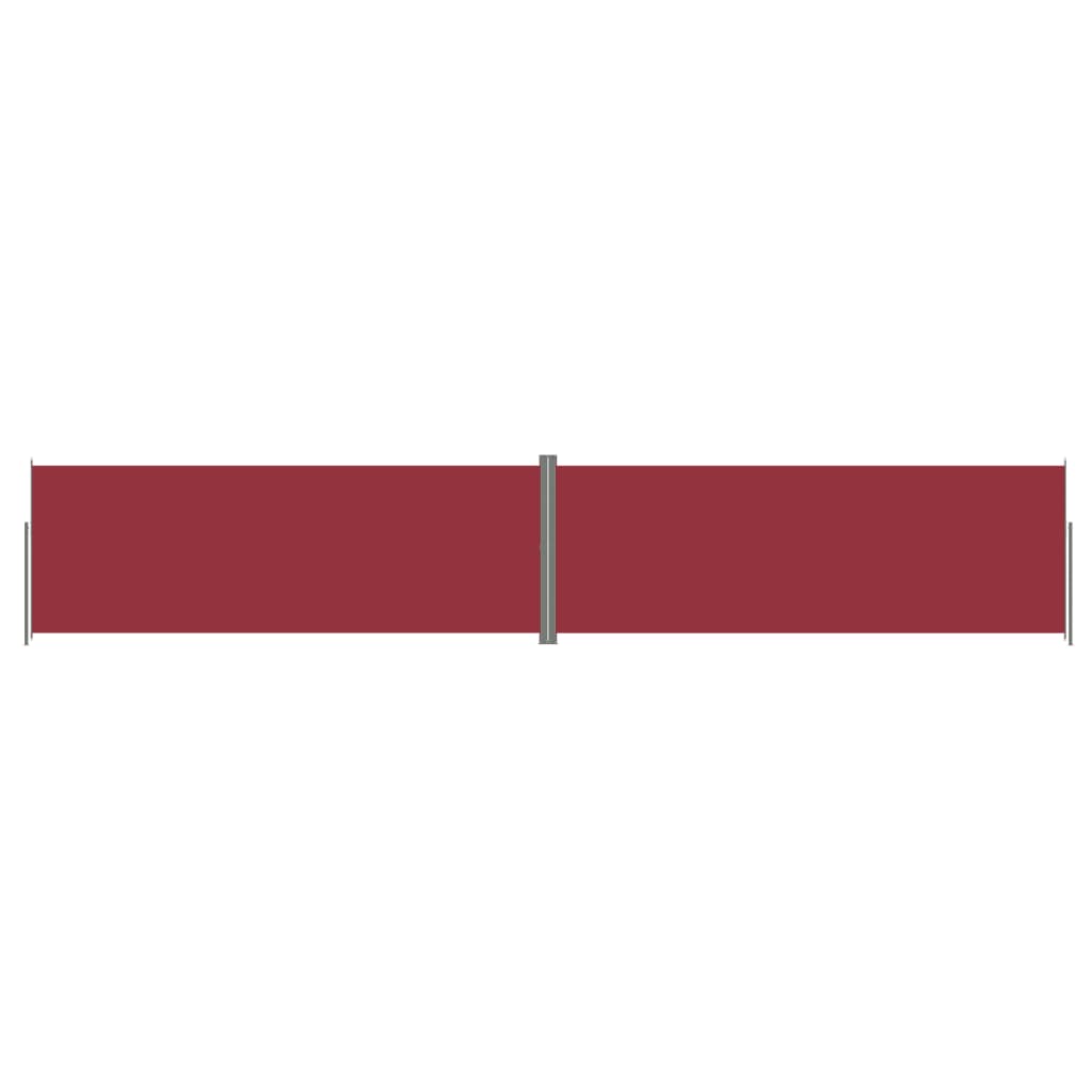 vidaXL Copertină laterală retractabilă, roșu, 220x1200 cm