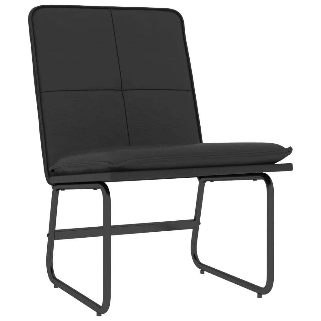 vidaXL Scaun de relaxare, negru, 54x75x76 cm, piele artificială