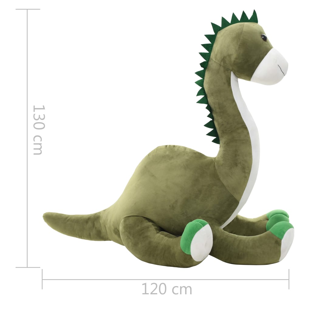 vidaXL Jucărie dinozaur Brontosaurus, verde, pluș