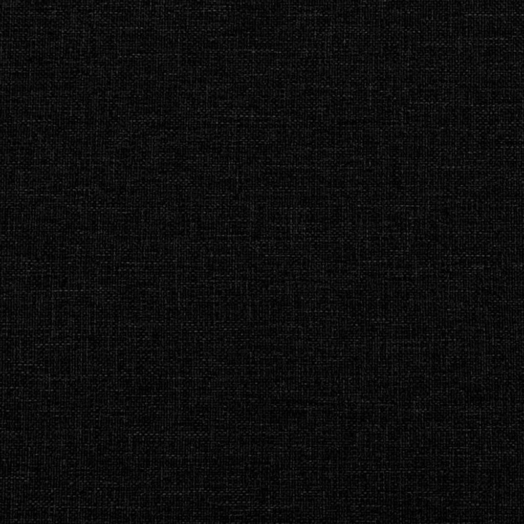 vidaXL Pat box spring cu saltea, negru, 120x200 cm, textil