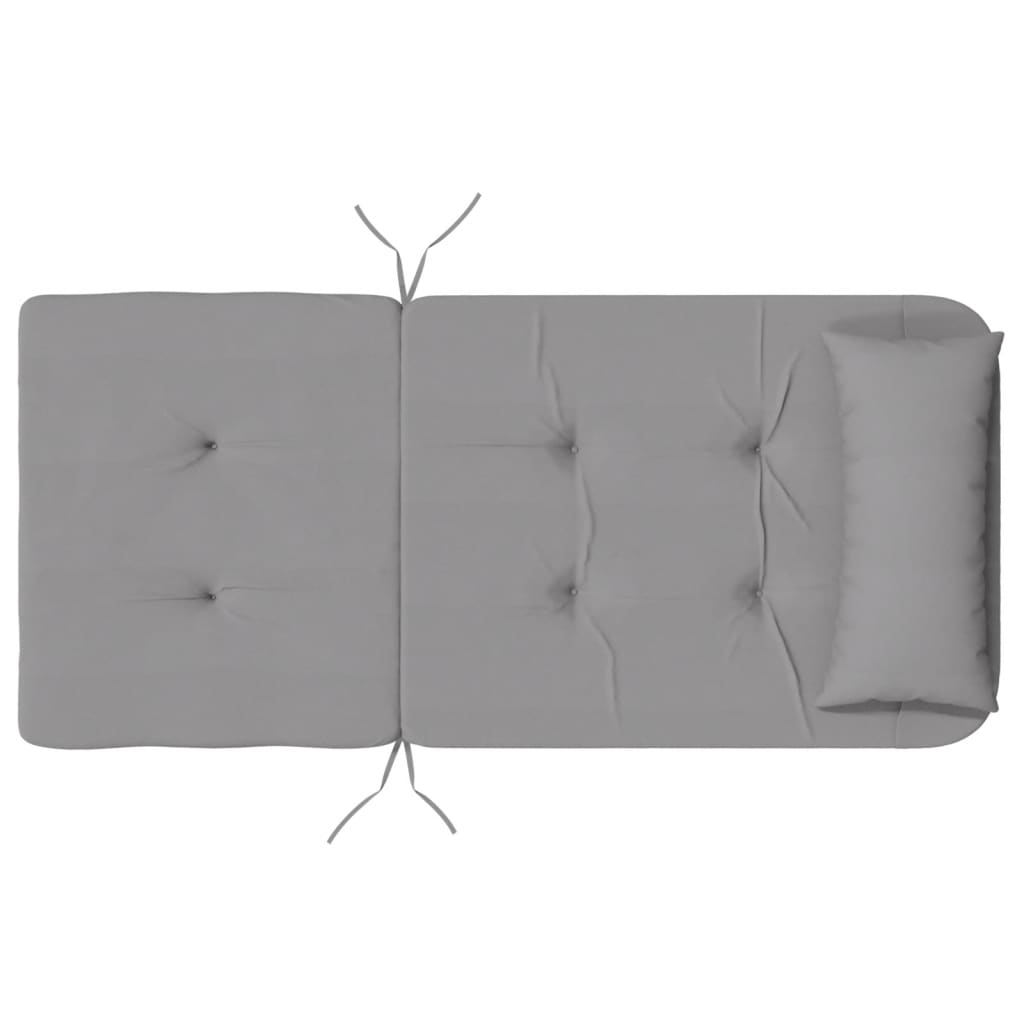 vidaXL Perne pentru scaun Adirondack, 2 buc, gri, textil oxford