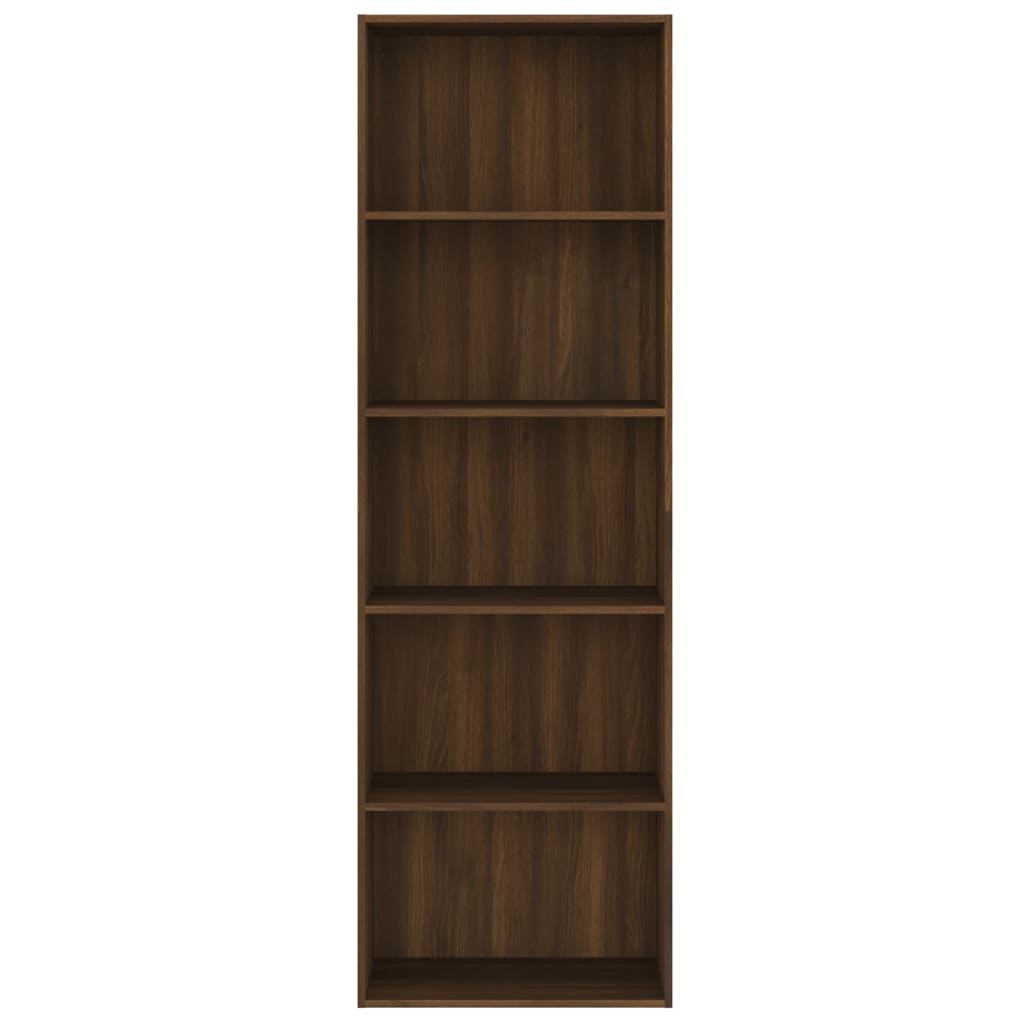vidaXL Bibliotecă 5 niveluri stejar maro 60x30x189 cm lemn compozit