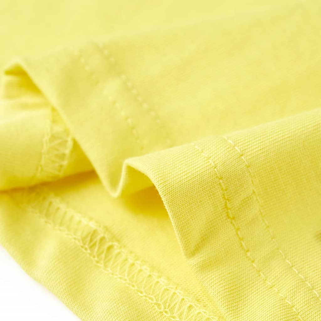 Tricou pentru copii cu mâneci scurte, galben, 104
