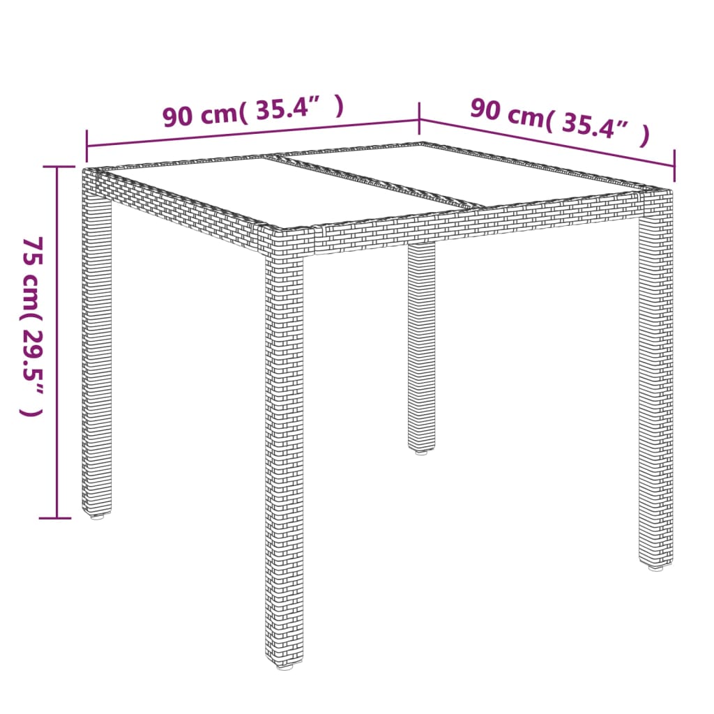 vidaXL Set mobilier de grădină cu perne, 5 piese, negru, poliratan