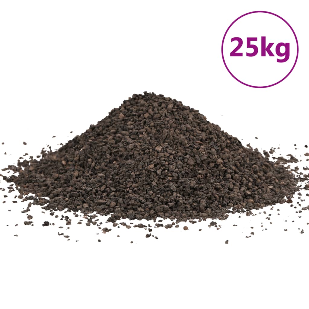 vidaXL Pietriș de bazalt, 25 kg, negru, 1-3 mm