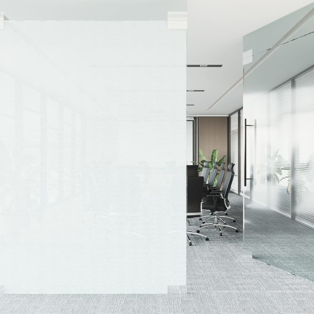 vidaXL Folie fereastră, mată, transparent, 60x1000 cm, PVC
