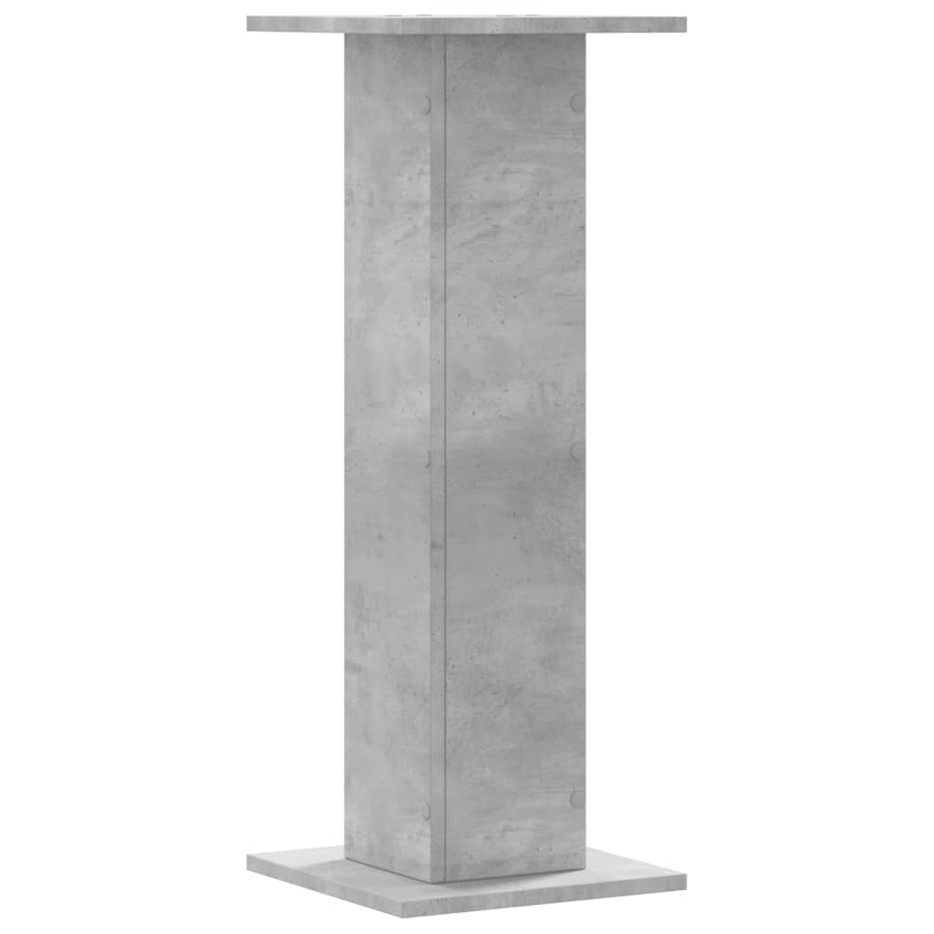 vidaXL Suport de plante, 2 buc., gri beton, 30x30x80 cm lemn prelucrat