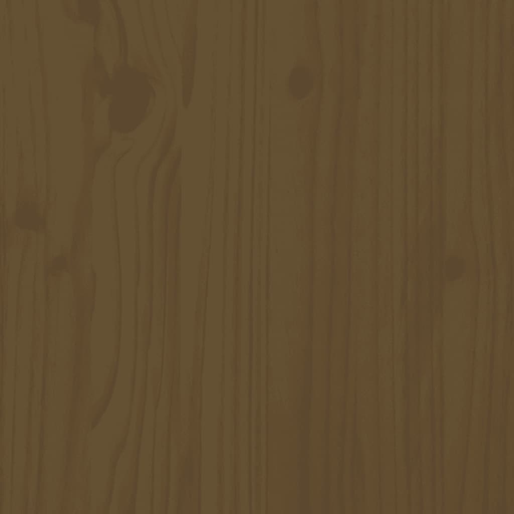 vidaXL Măsuță de grădină, maro miere, 159,5x82,5x76 cm, lemn masiv pin