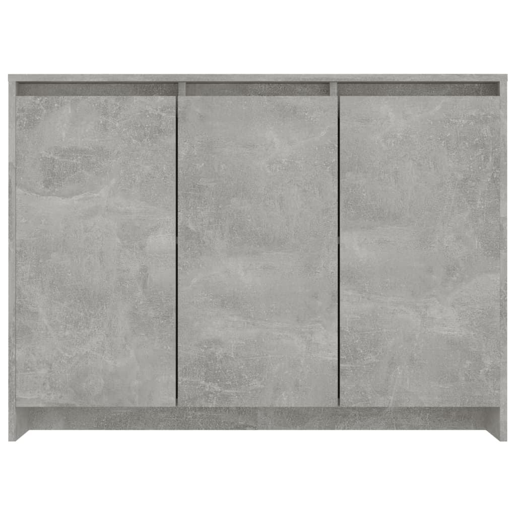 vidaXL Servantă, gri beton, 102x33x75 cm, lemn prelucrat