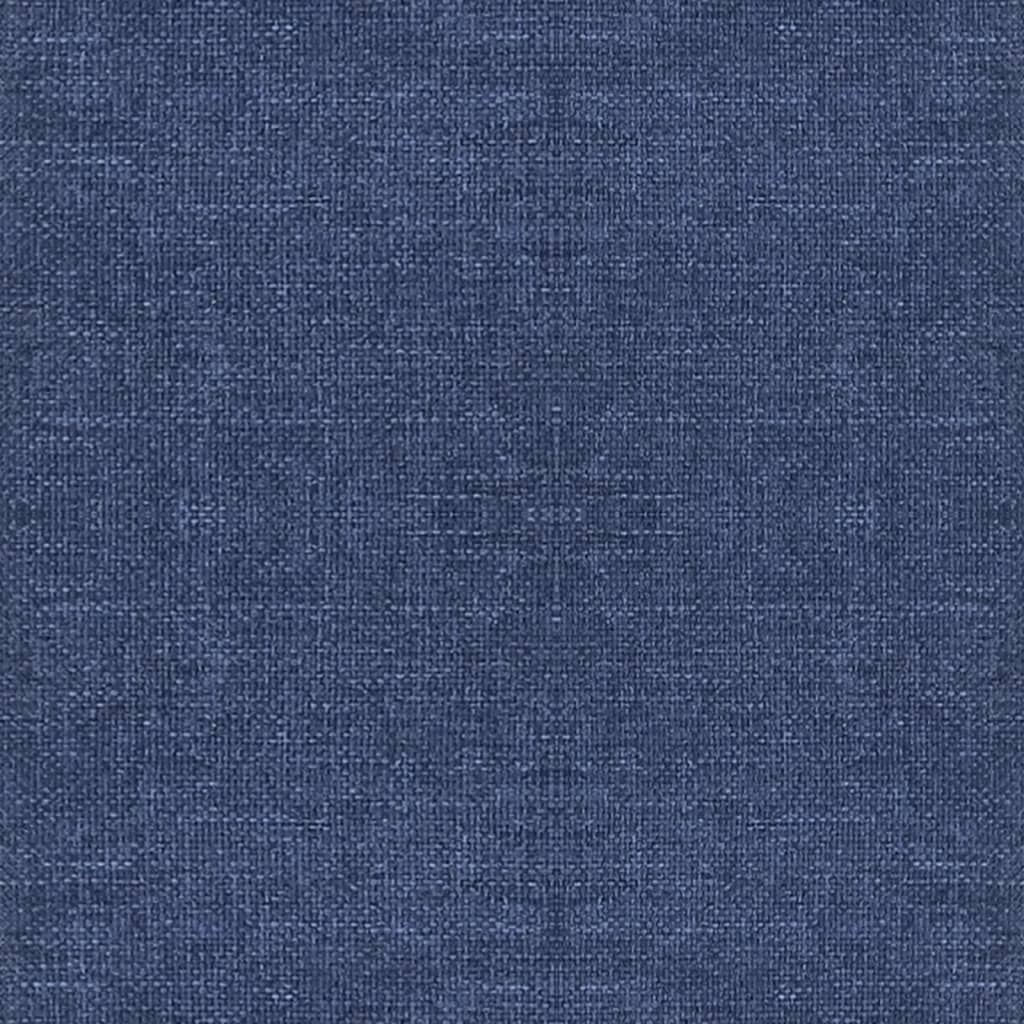 vidaXL Scaune de bucătărie pivotante, 2 buc., albastru, textil