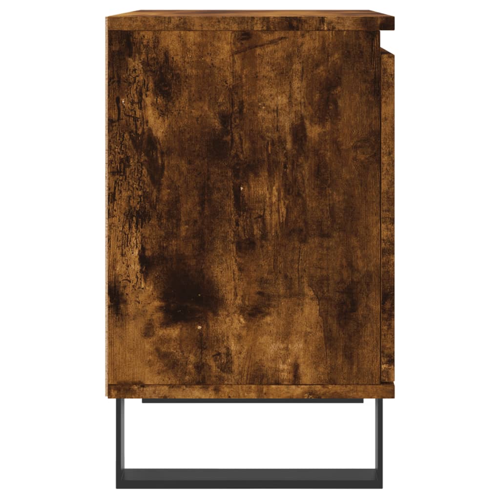 vidaXL Noptiere, 2 buc., stejar fumuriu, 40x30x50 cm, lemn compozit