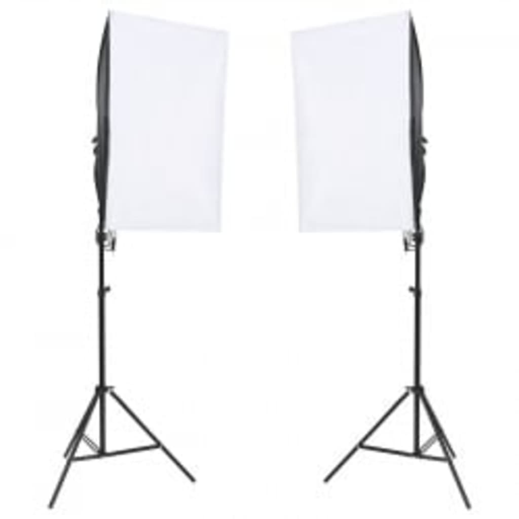 vidaXL Kit studio foto cu set de lumină și fundal