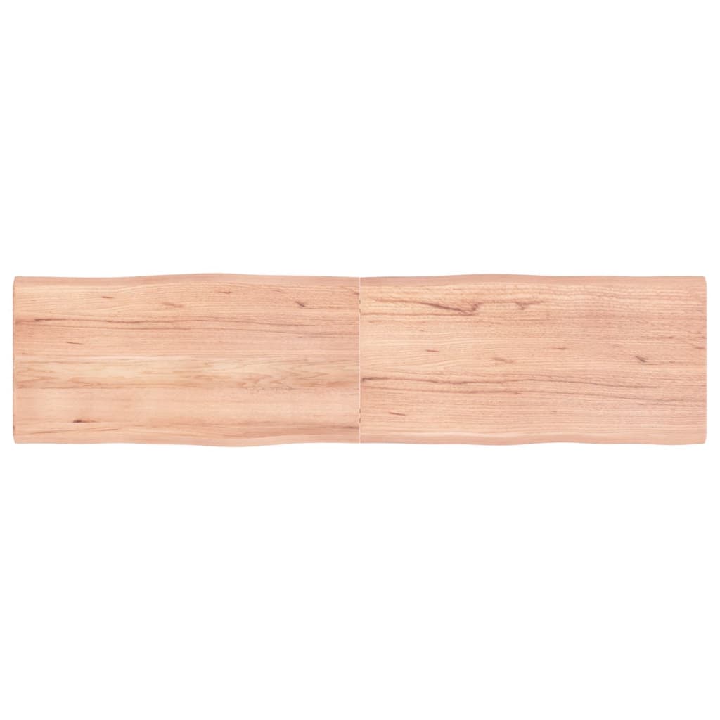 vidaXL Blat masă, 160x40x(2-4) cm, maro, lemn tratat contur organic