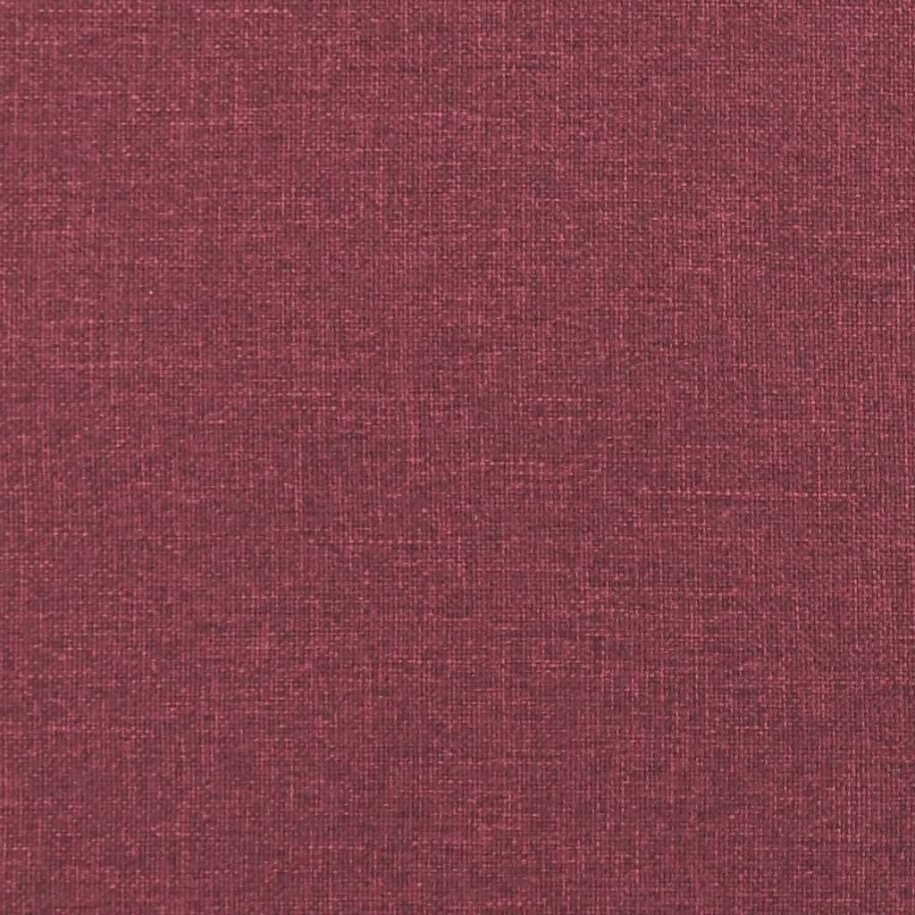 vidaXL Canapea extensibilă 2 în 1, bordo, 112x174x55 cm, textil