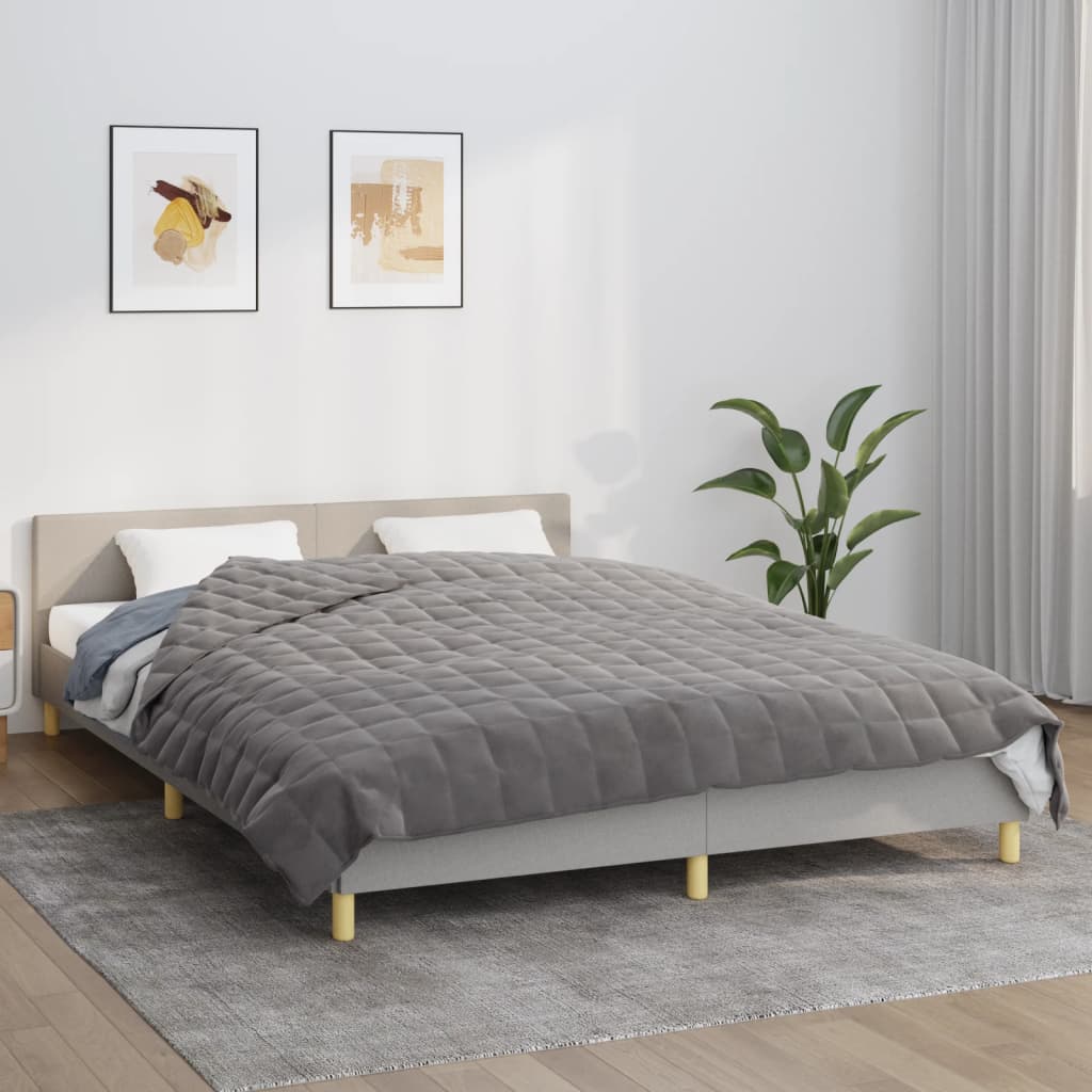 vidaXL Pătură anti-stres, gri, 220x240 cm, 11 kg, material textil