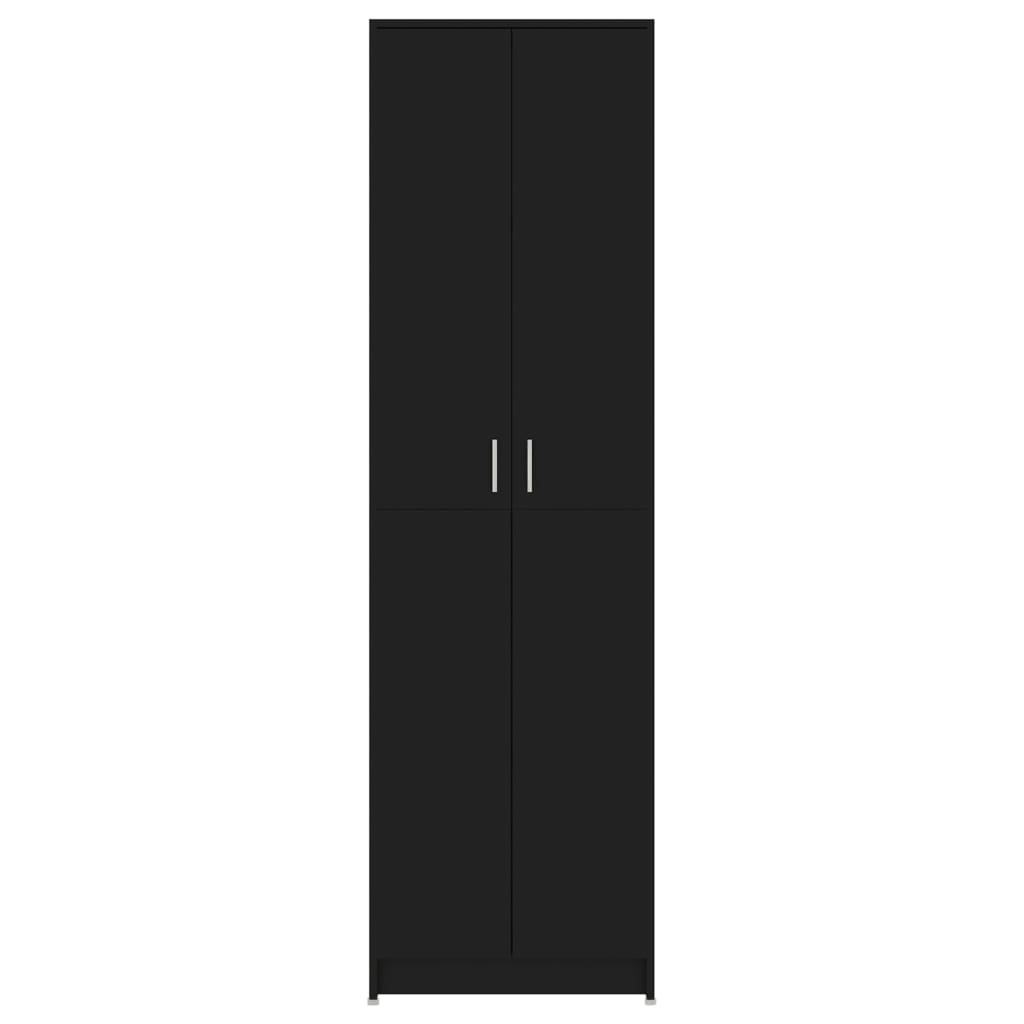 vidaXL Șifonier de hol, negru, 55x25x189 cm, lemn prelucrat