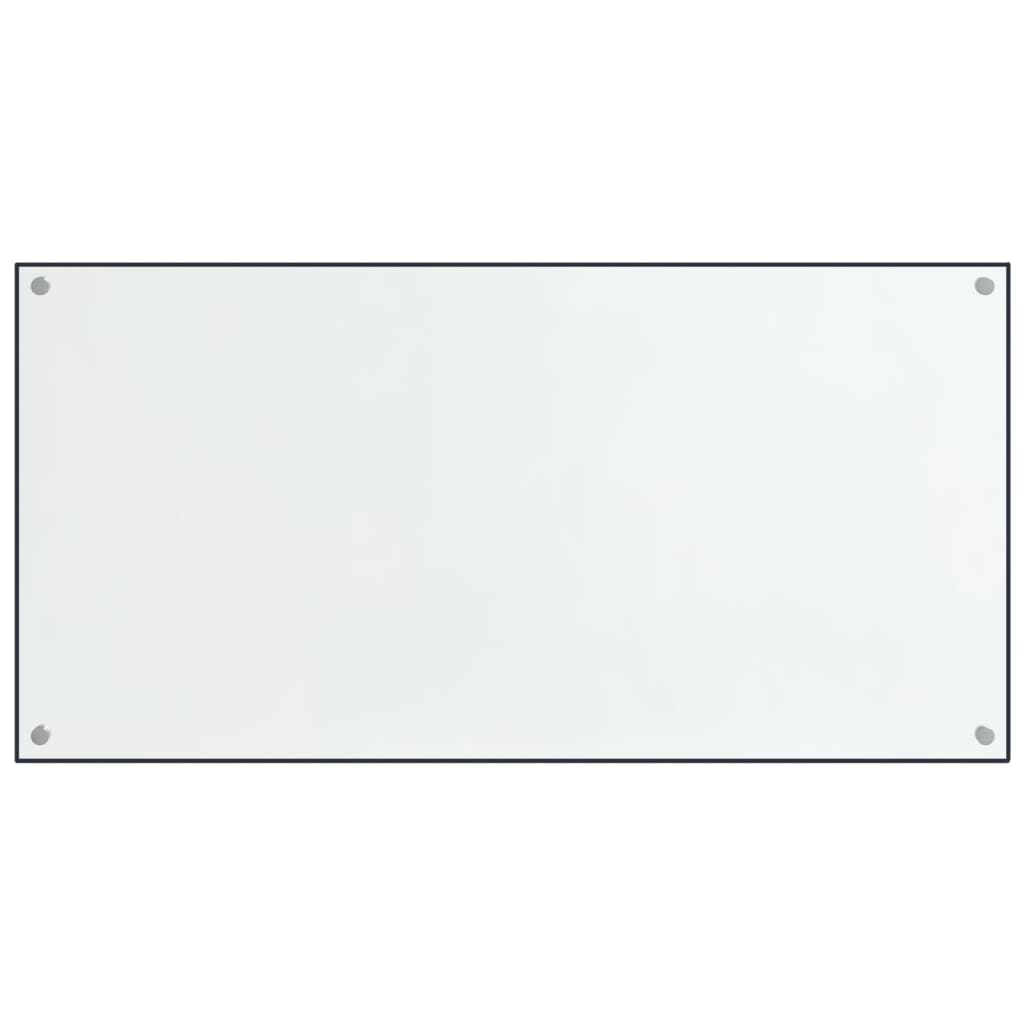 vidaXL Panou antistropi bucătărie 2 buc. transparent 80x50 cm sticlă