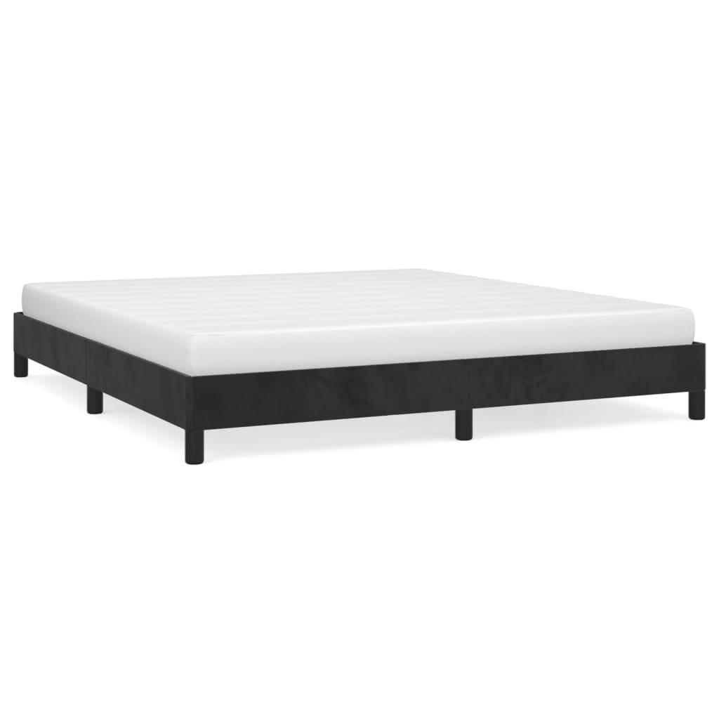 vidaXL Cadru de pat, negru, 160 x 200 cm, catifea