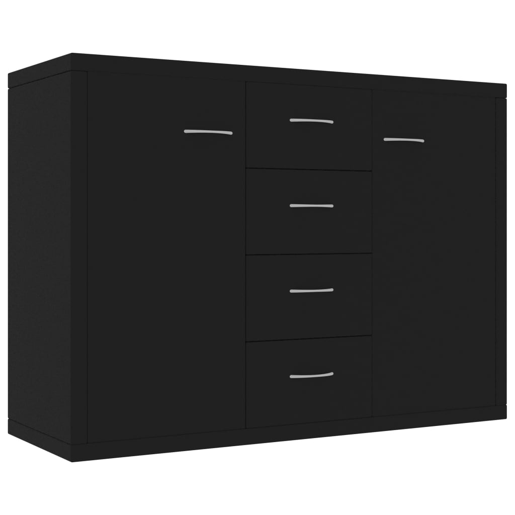 vidaXL Dulap, negru, 88 x 30 x 65 cm, lemn prelucrat