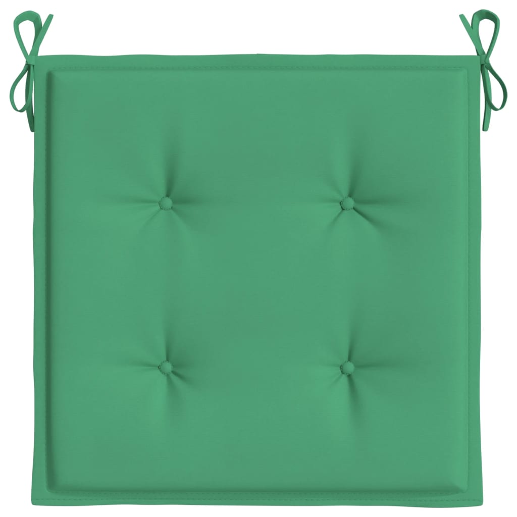 vidaXL Perne scaune de grădină 4 buc. verde 50x50x3 cm țesătură Oxford