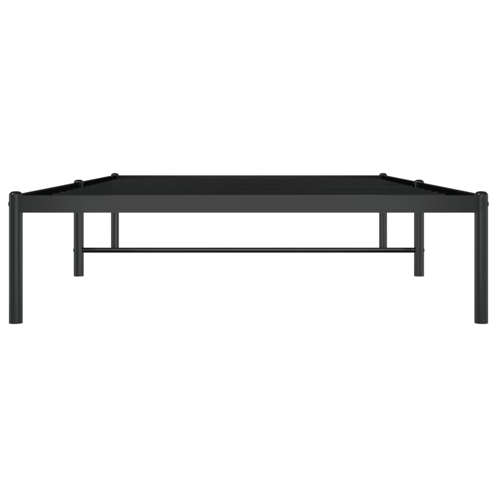 vidaXL Cadru pat metalic, negru, 107x203 cm