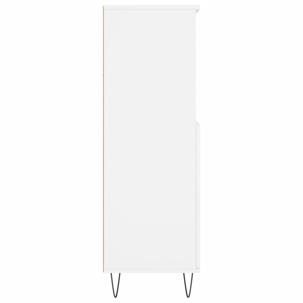 vidaXL Bufet înalt, alb, 60x36x110 cm, lemn prelucrat
