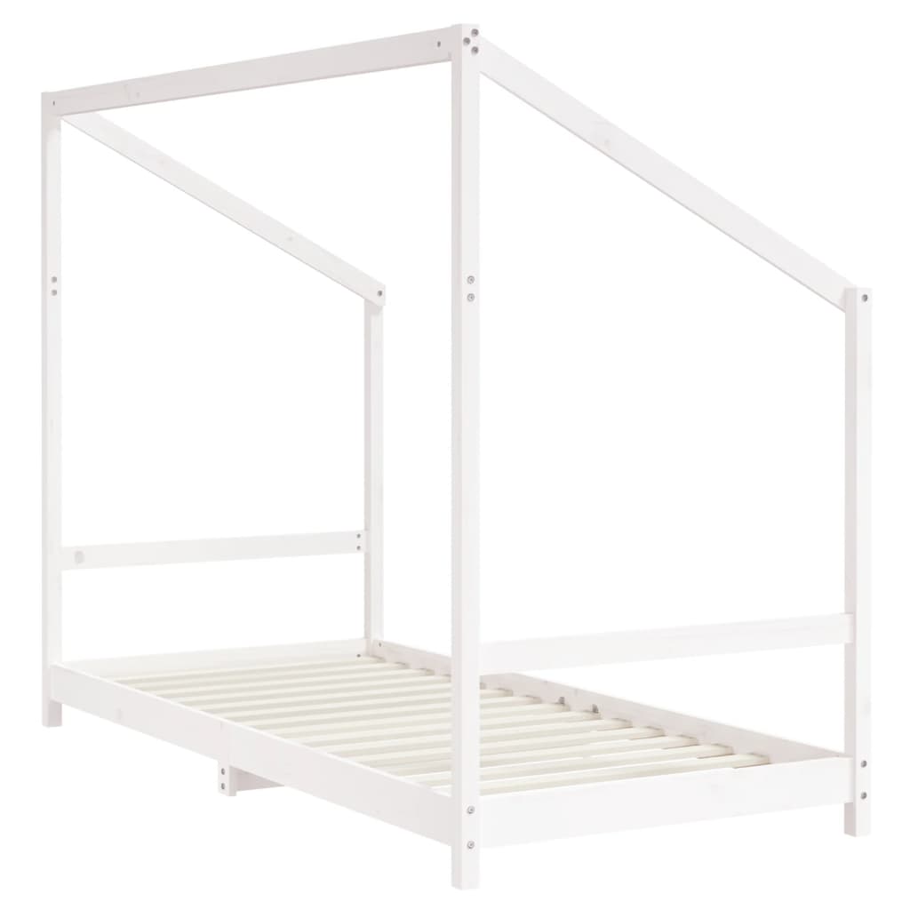vidaXL Cadru de pat pentru copii, 2x(90x190) cm, lemn masiv de pin