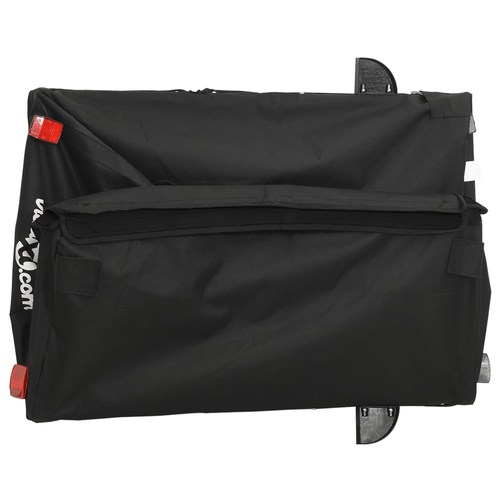 vidaXL Remorcă pentru biciclete, negru, 45 kg, fier