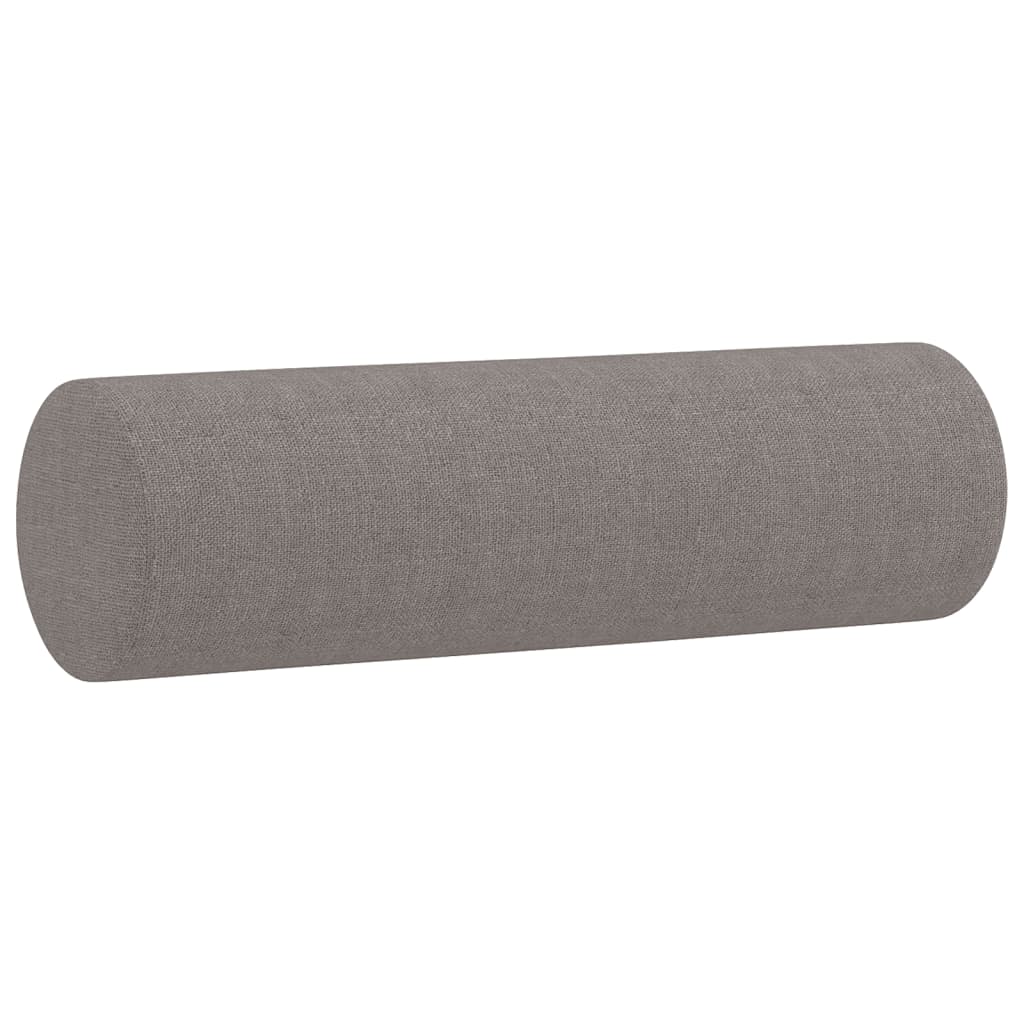 vidaXL Canapea cu 2 locuri cu pernuțe, gri taupe, 120 cm, textil