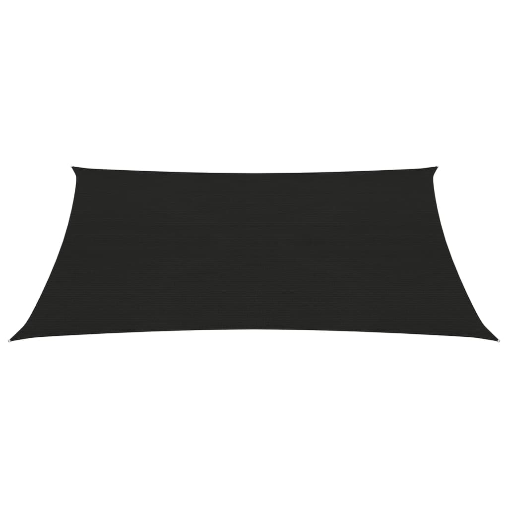 vidaXL Pânză parasolar, negru, 2x3,5 m, HDPE, 160 g/m²