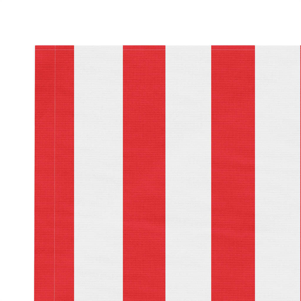 vidaXL Pânză copertină de rezervă, dungi roșii și albe, 6x3,5 m