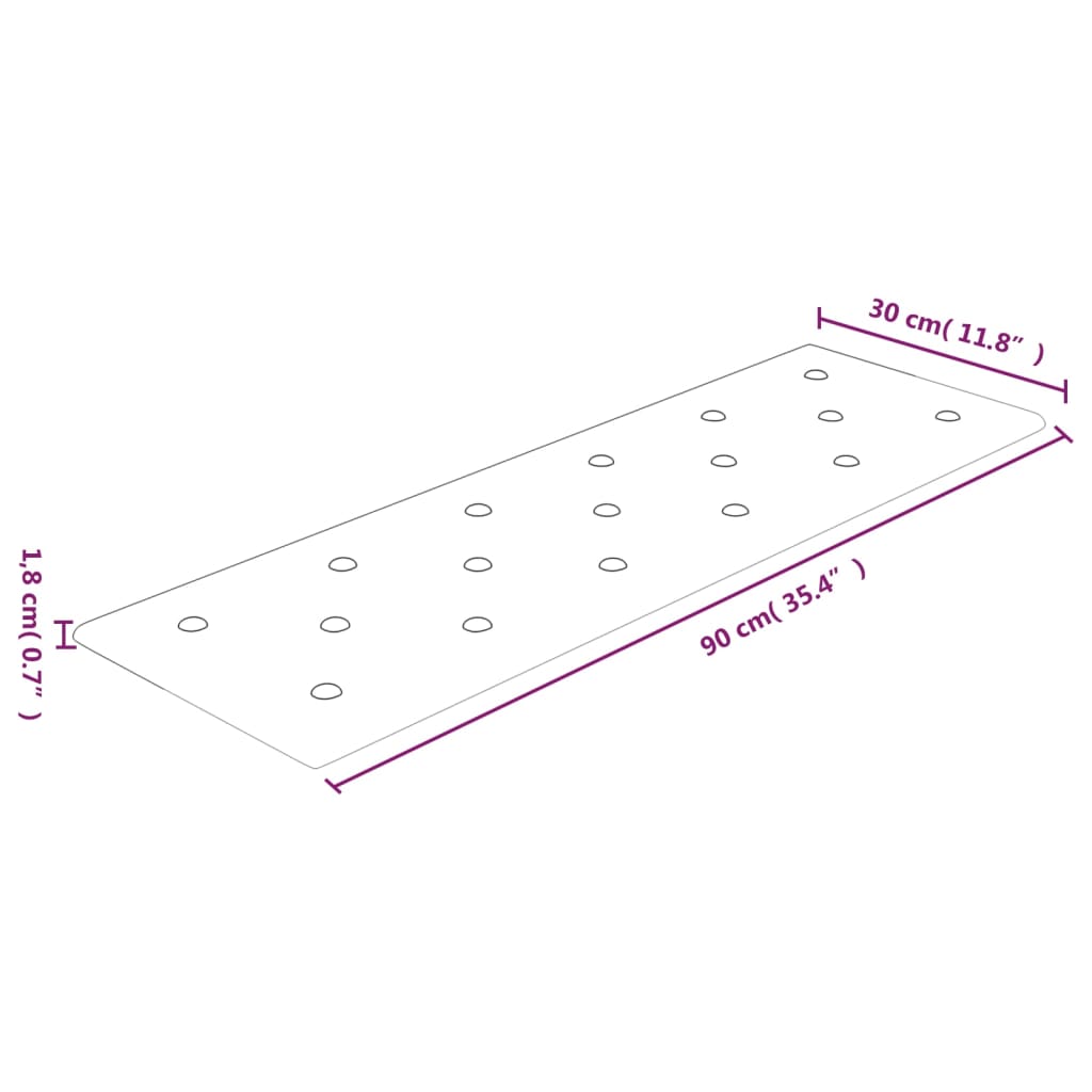 vidaXL Panouri de perete 12 buc. gri 90x30 cm piele ecologică 3,24 m²