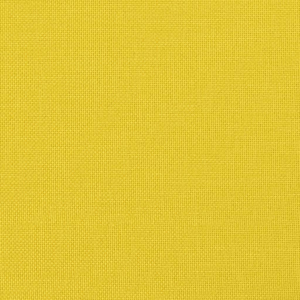 vidaXL Canapea cu 2 locuri, galben deschis, 120 cm, material textil