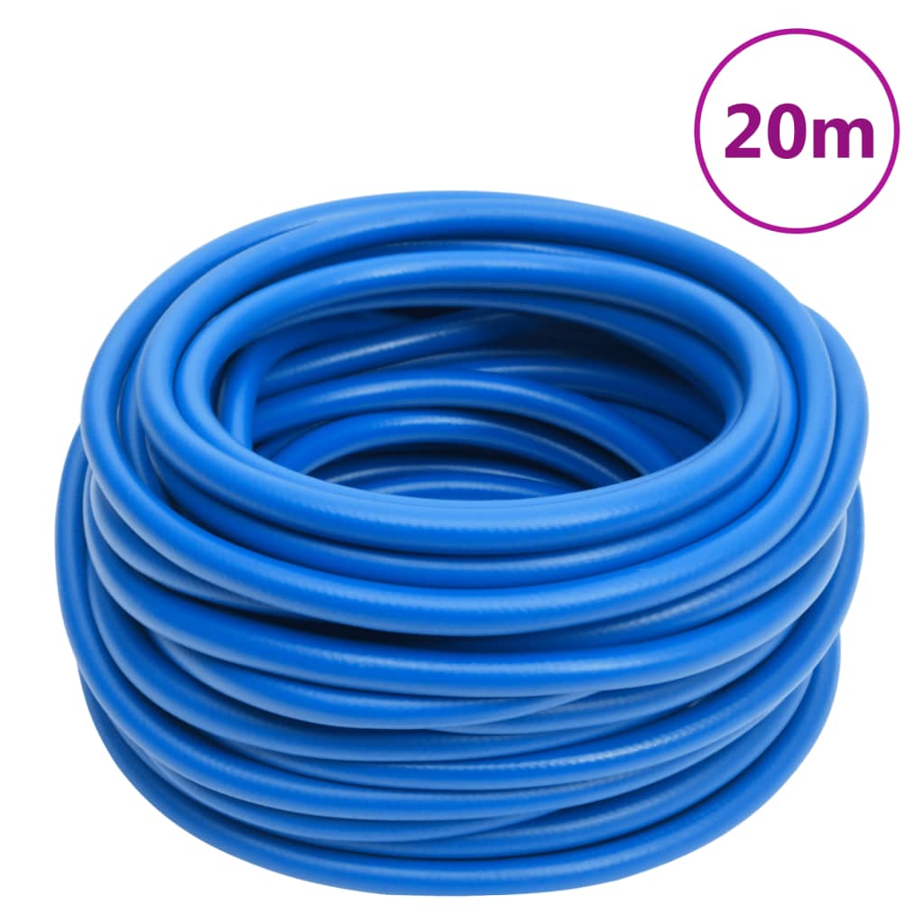 vidaXL Furtun de aer, albastru, 0,6", 20 m, PVC