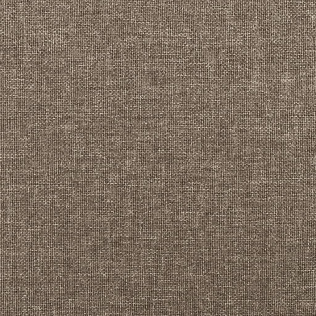 vidaXL Cadru de pat, gri taupe, 100 x 200 cm, material textil