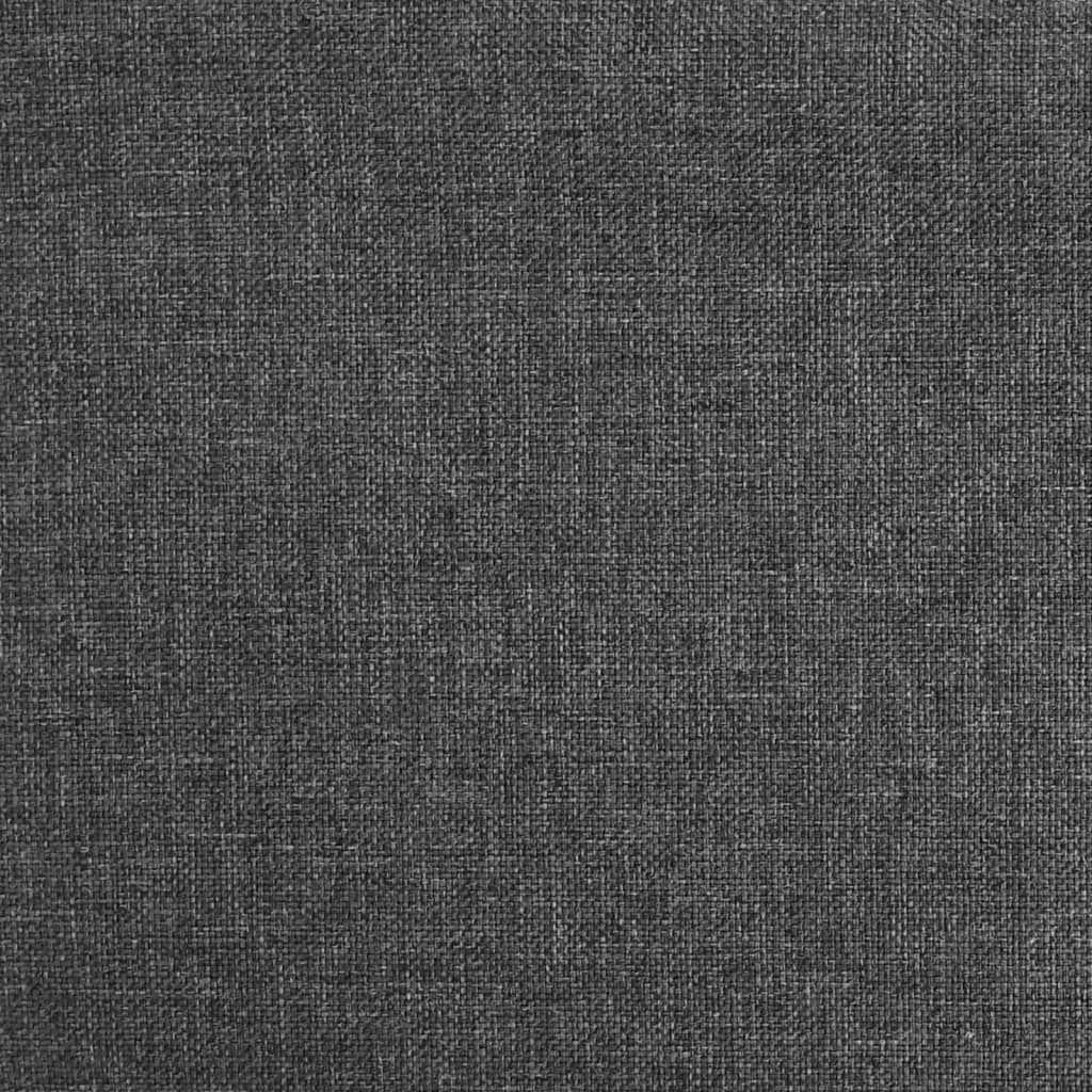 vidaXL Scaune de bucătărie pivotante, 6 buc., gri închis, textil