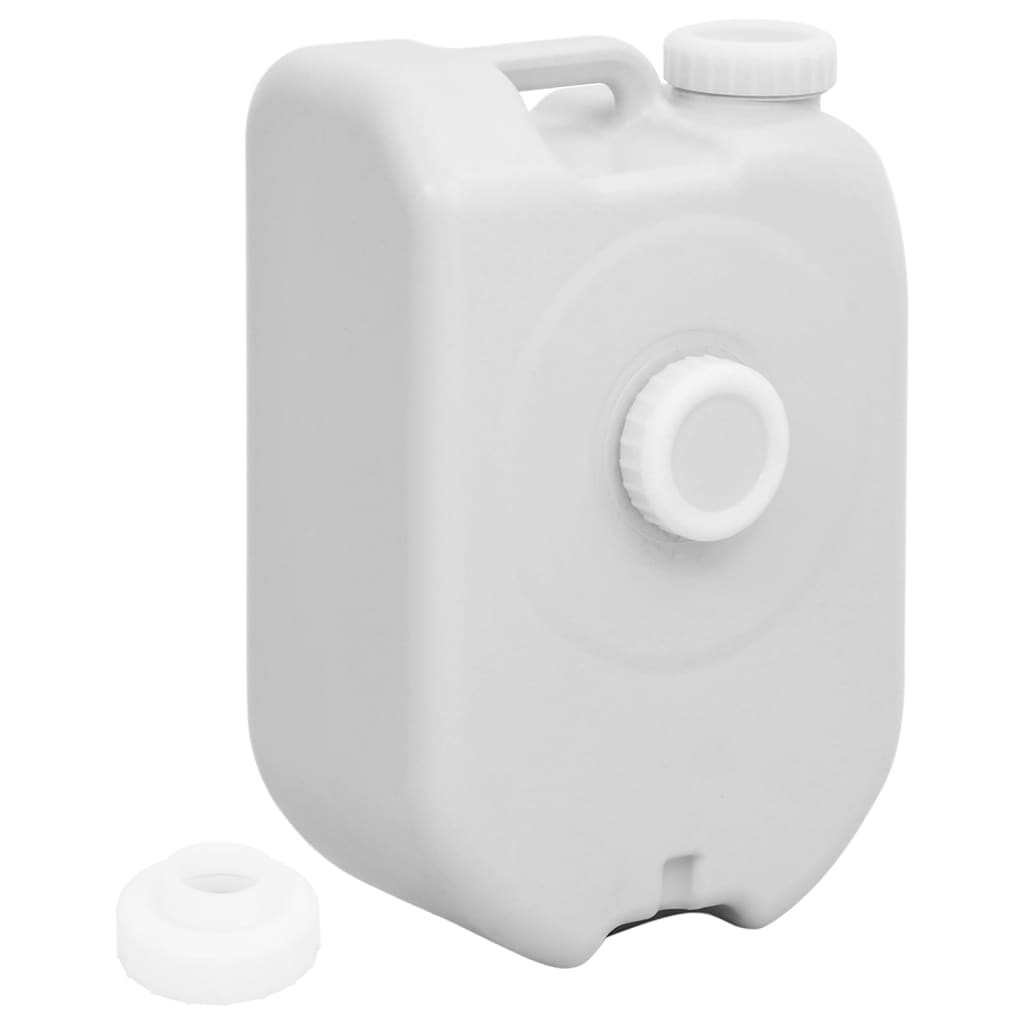 vidaXL Rezervor de apă portabil cu adaptor, gri, 24 L