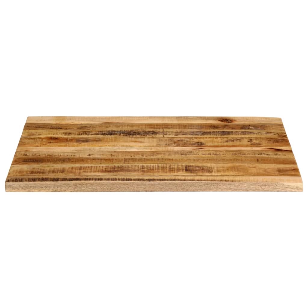 vidaXL Blat de masă margine naturală, 100x80x2,5 cm, lemn masiv mango