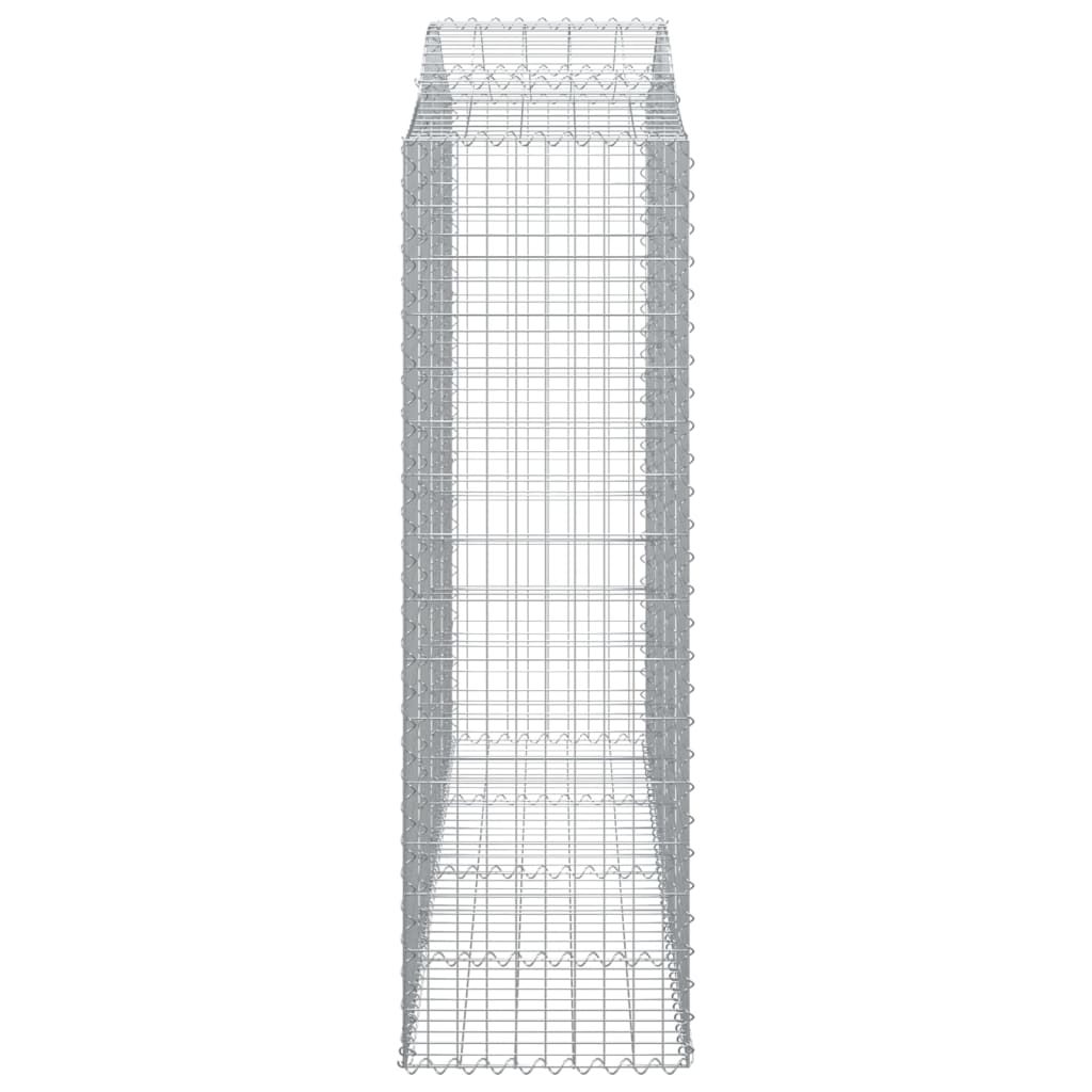 vidaXL Coșuri gabion arcuite 20 buc, 200x50x160/180cm, fier galvanizat