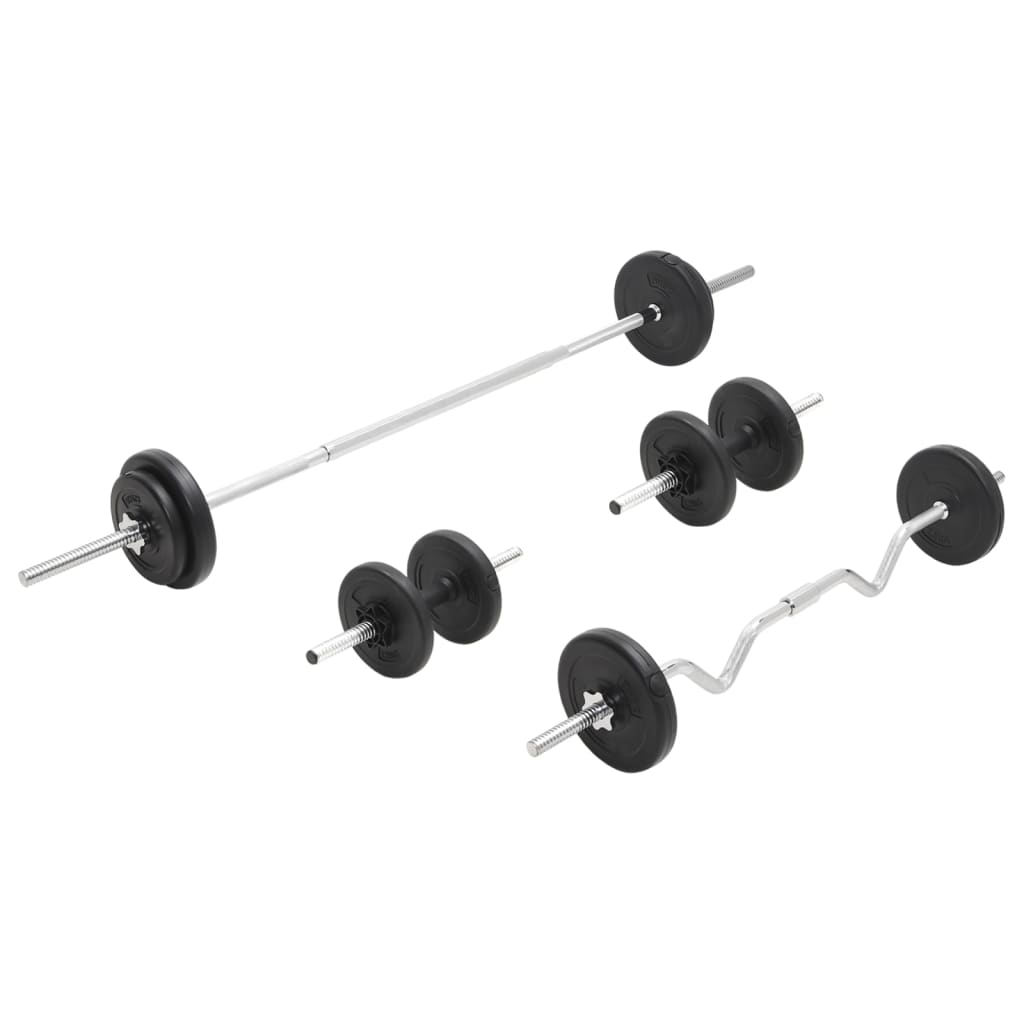 vidaXL Set de haltere și gantere, 30 kg