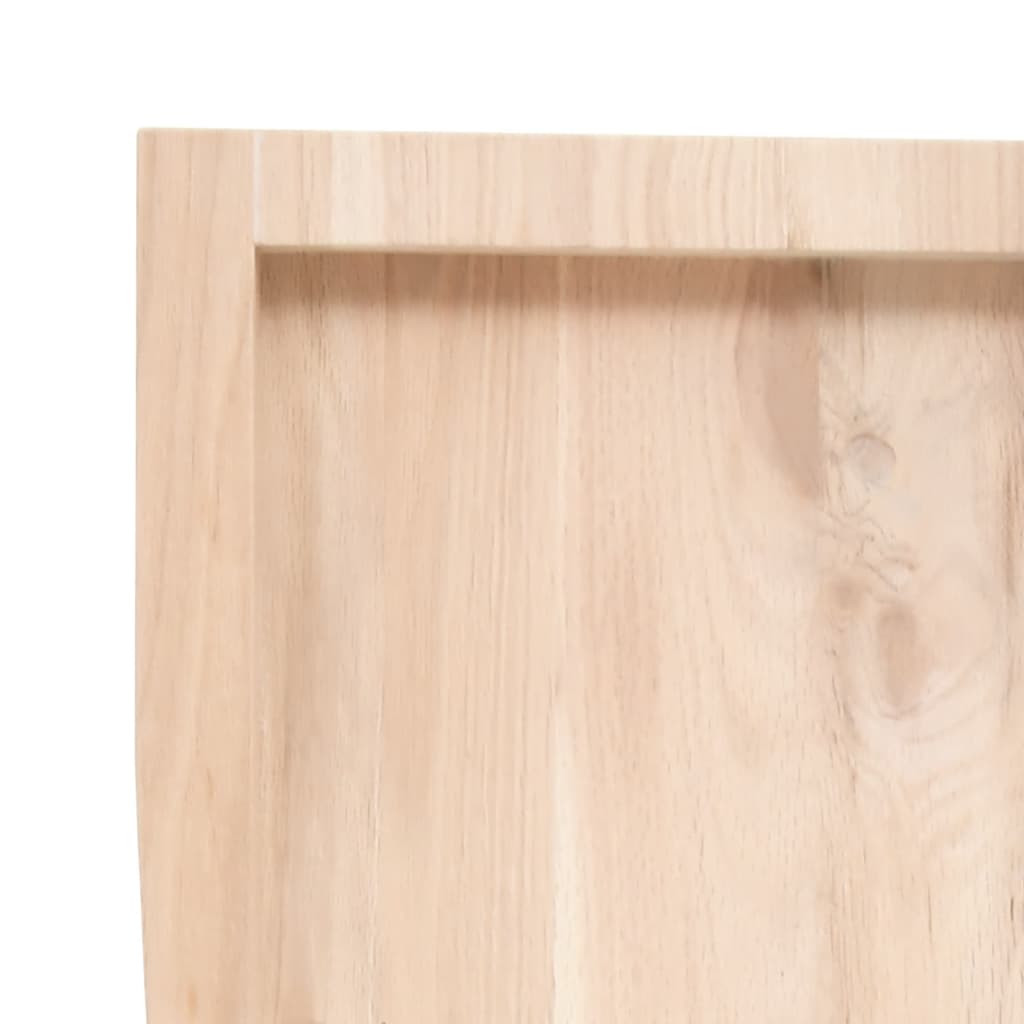 vidaXL Blat de baie, 100x60x4 cm, lemn masiv netratat
