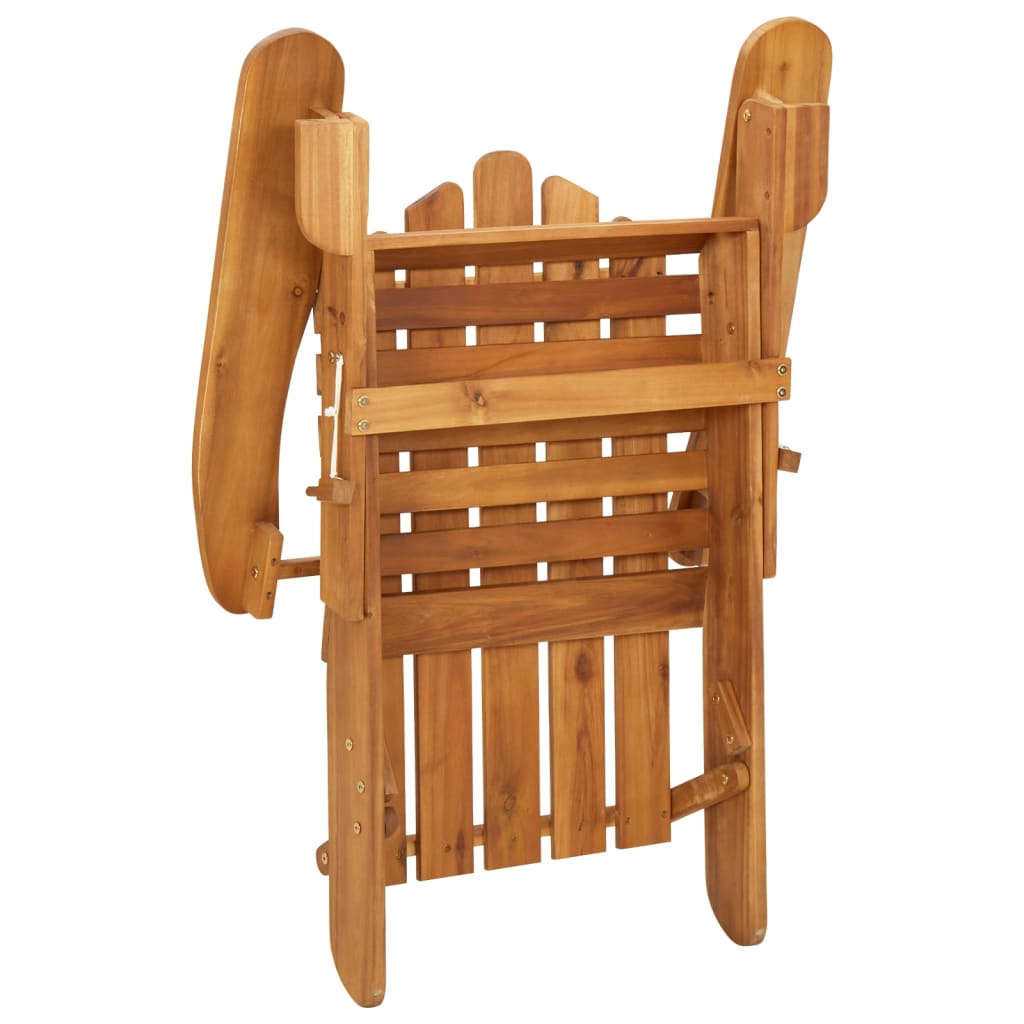 vidaXL Set mobilier de grădină Adirondack, 3 piese, lemn masiv acacia