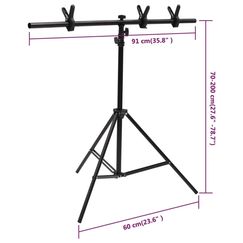 vidaXL Kit studio foto cu set de lumini, ecran de fundal și reflector