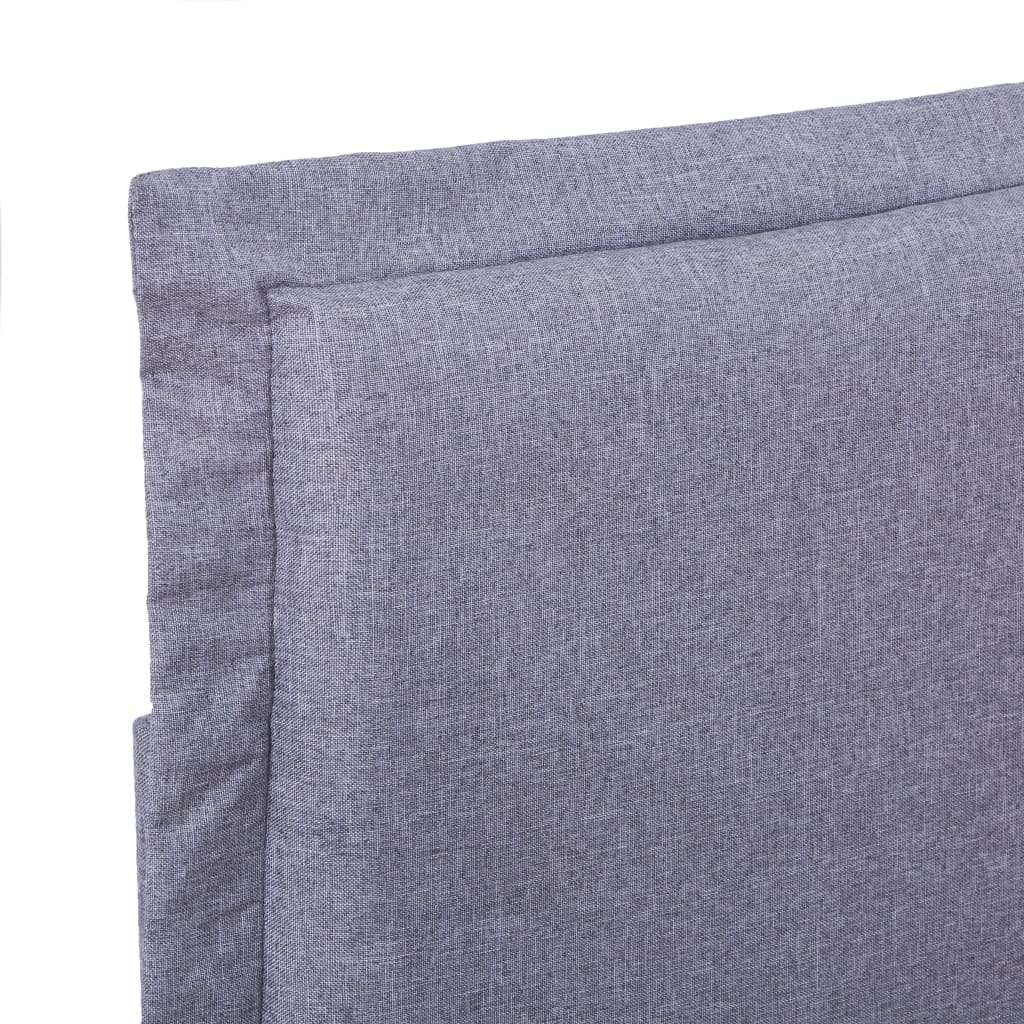 vidaXL Cadru de pat, gri deschis, 140 x 200 cm, material textil