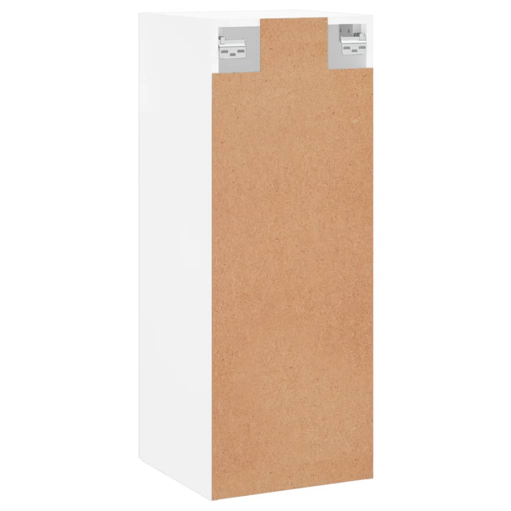 vidaXL Dulap de perete, alb, 34,5x34x90 cm, lemn prelucrat