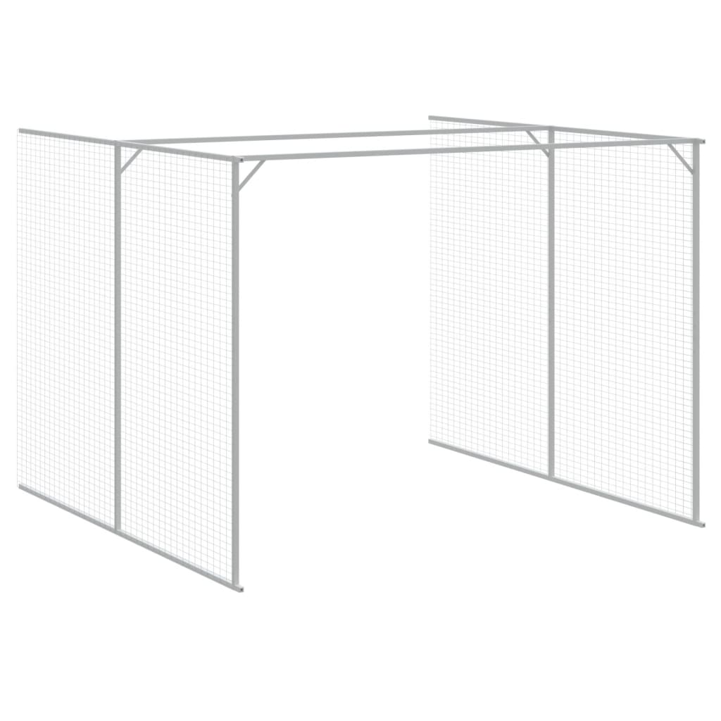 vidaXL Cușcă de câine cu țarc antracit 214x865x181 cm oțel galvanizat