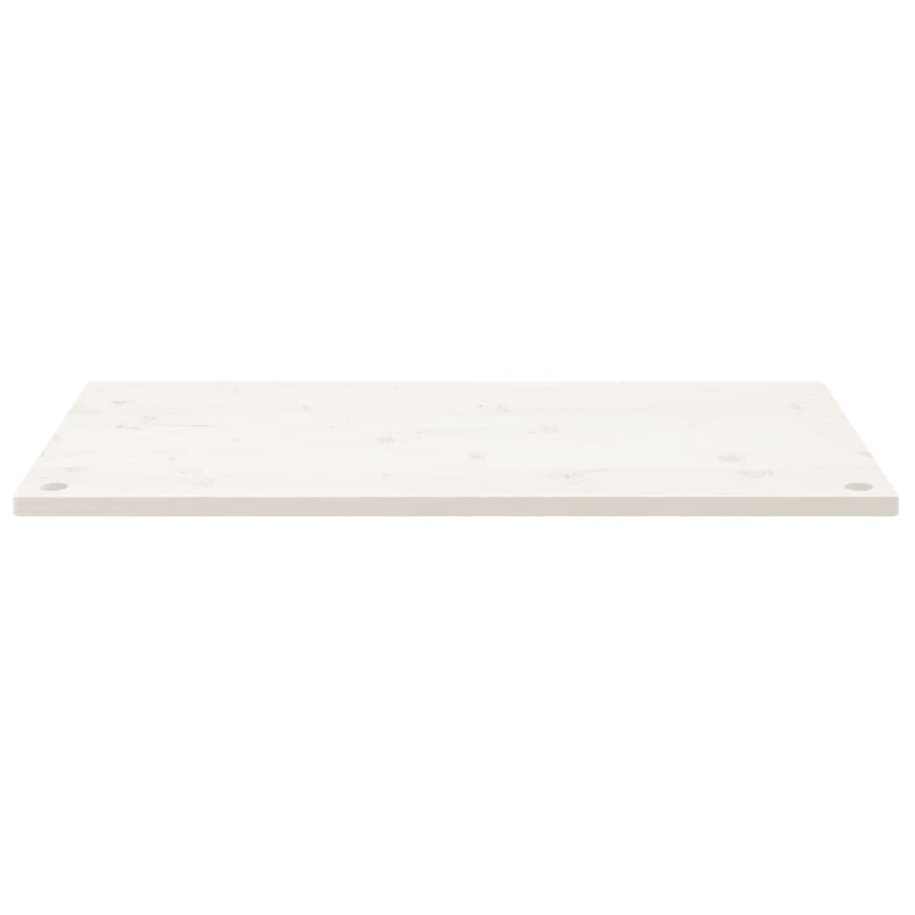 vidaXL Blat de birou, alb, 100x60x2,5 cm, lemn masiv de pin