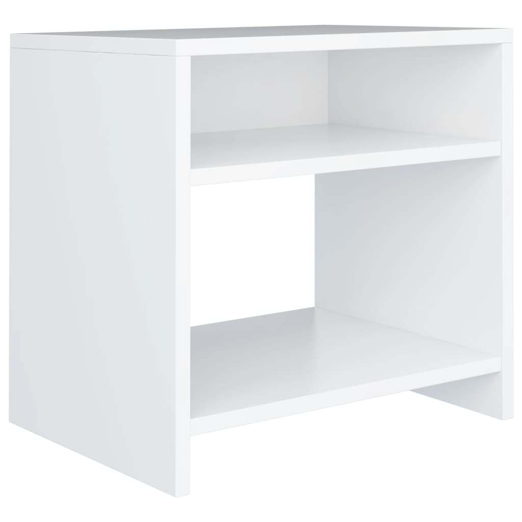 vidaXL Noptieră, alb, 40x30x40 cm, lemn prelucrat