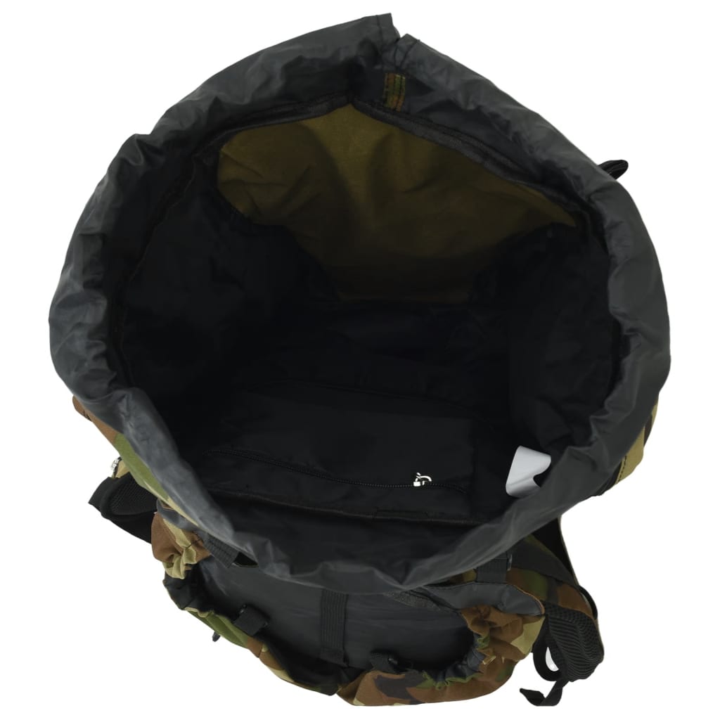 vidaXL Rucsac de drumeție, verde camuflaj, 60 L, țesătură oxford