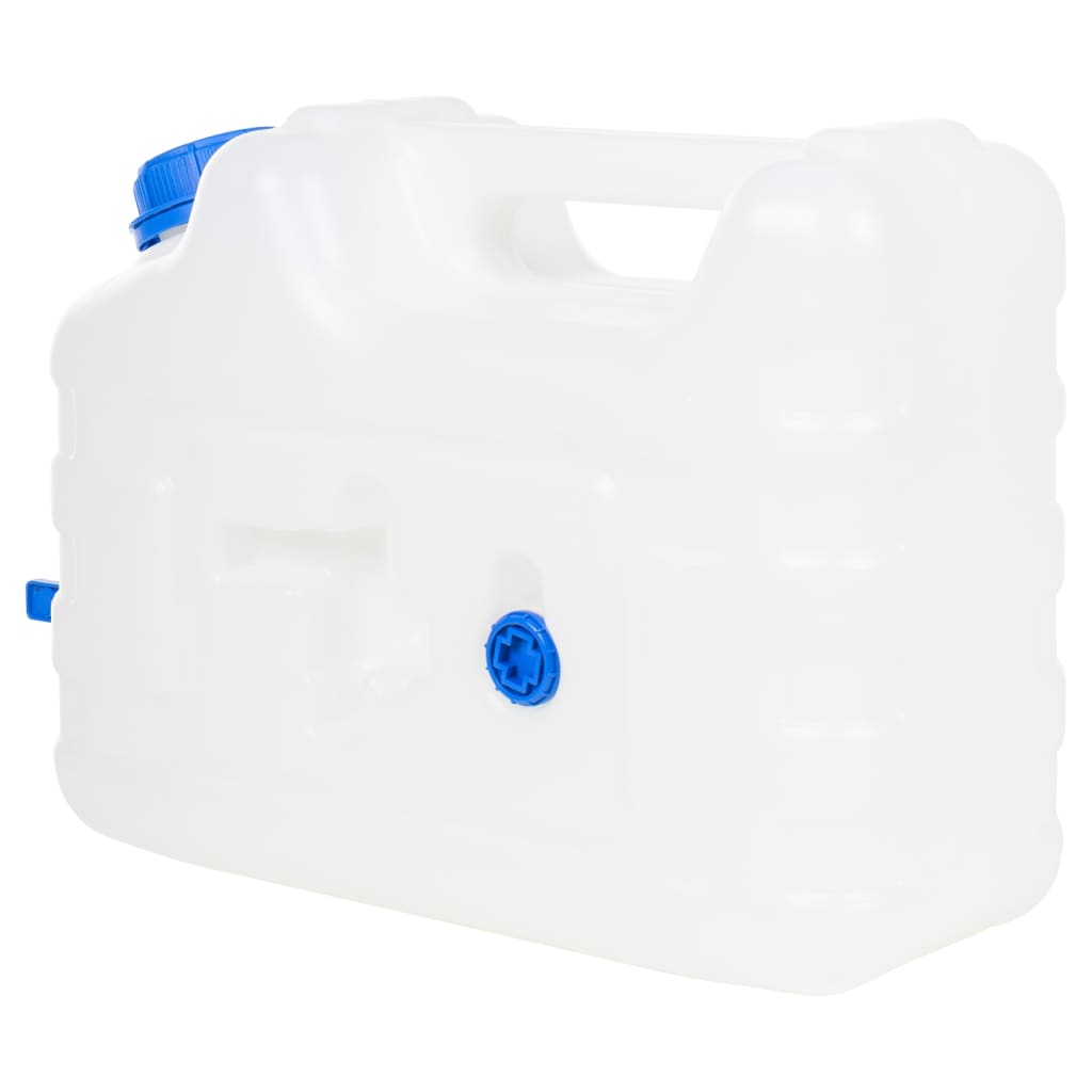 vidaXL Recipient de apă cu robinet, transparent, 10 L, plastic